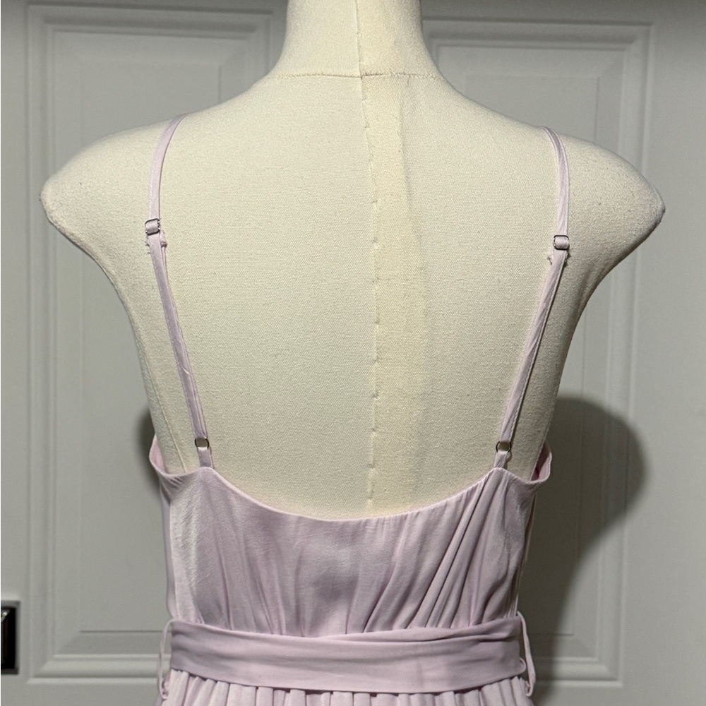Chic Pastel Pink High Low Women’s Dress - Picture 7 of 8